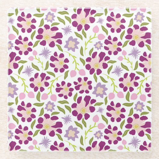 Ditsyフローラ ガラスコースター (正面)