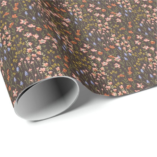 Ditsy花:ヴィンテージミル – フルーア模様 ラッピングペーパー (ロールコーナー)