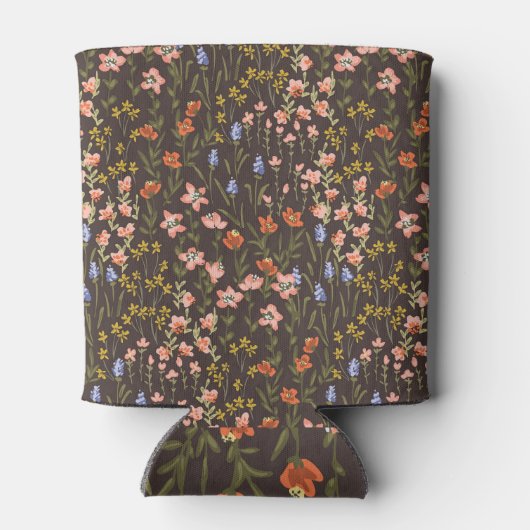 Ditsy花：ヴィンテージミル – フルーア模様 缶クーラー (裏面)