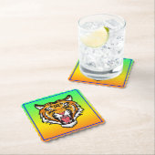 Ditsy鮮やか花花柄–43785 ペーパーコースター (インサイチュ)