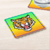 Ditsy鮮やか花花柄–43785 ペーパーコースター (アングル)