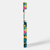 Ditsy鮮やか花花柄–43785 iPhoneケース (左側面)