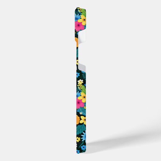 Ditsy鮮やか花花柄–43785 iPhoneケース (左側面)