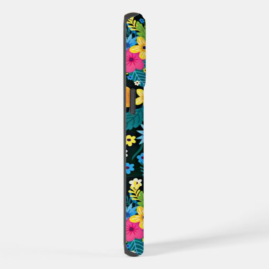 Ditsy鮮やか花花柄–43785 iPhoneケース (右側面)