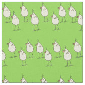 ditsy鶏 ファブリック (クローズアップ)