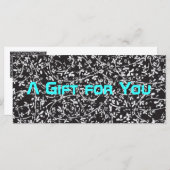 Ditsy1ギフト証明書テンプレート (正面/裏面)