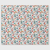 Ditsy Christmas ラッピングペーパー (フラット)