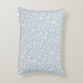 Ditsy Dots Pattern - White on Dusty Blue アクセントクッション (裏面(縦))