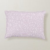Ditsy Dots Pattern - White on Dusty Pink アクセントクッション (裏面)