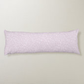Ditsy Dots Pattern - White on Dusty Pink ボディピロー (裏面)