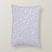 Ditsy Dots Pattern - White on Dusty Purple アクセントクッション (裏面(縦))