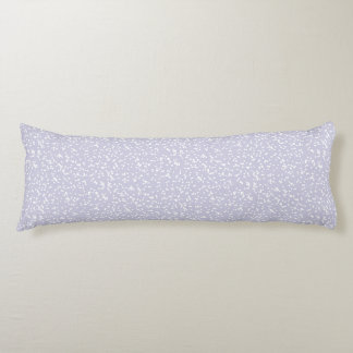 Ditsy Dots Pattern - White on Dusty Purple ボディピロー