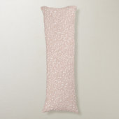 Ditsy Dots Pattern - White on Soft Terracotta ボディピロー (正面縦)