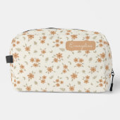 Ditsy Floral Boho Wildflower Neutral Name Beige ドップキット (正面)