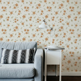 Ditsy Floral Cottagecore Boho Wildflower Beige 壁紙