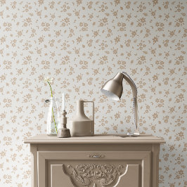 Ditsy Floral Muted Neutral Soft Pale Cream Beige 壁紙