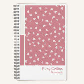 Ditsy Floral Vertical Palette Notebook ノートブック (正面)