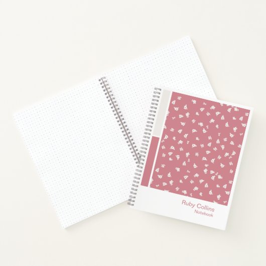 Ditsy Floral Vertical Palette Notebook ノートブック (内部)