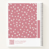 Ditsy Floral Vertical Palette Notebook ノートブック (裏面)