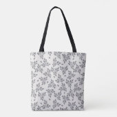 Ditsy Florals in Grey トートバッグ (裏面)