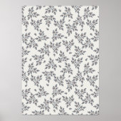 Ditsy Florals in Grey ポスター (正面)