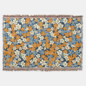 Ditsy Flowers Pattern  スローブランケット (正面)