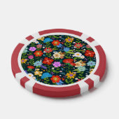 Ditsy seamless Flowers Pattern-13554 ポーカーチップ (シングル)