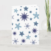 Ditsy Snowflake pattern backgrounds textures カード (正面)