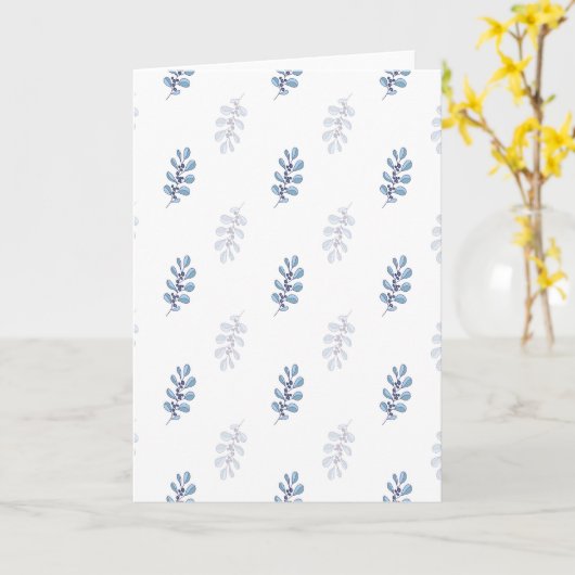 Ditsy Snowflake pattern backgrounds textures カード (黄色い花)