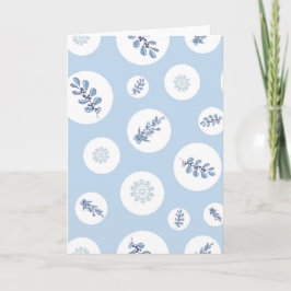 Ditsy Snowflake pattern backgrounds textures カード