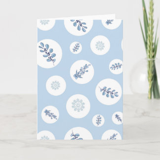 Ditsy Snowflake pattern backgrounds textures カード