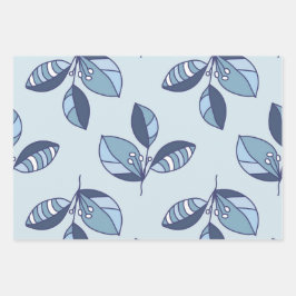 Ditsy Snowflake pattern backgrounds textures ラッピングペーパーシート