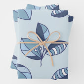 Ditsy Snowflake pattern backgrounds textures ラッピングペーパーシート (インサイチュ)