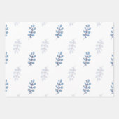 Ditsy Snowflake pattern backgrounds textures ラッピングペーパーシート (正面3)