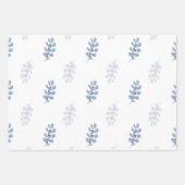 Ditsy Snowflake pattern backgrounds textures ラッピングペーパーシート (正面2)