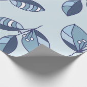 Ditsy Snowflake pattern backgrounds textures ラッピングペーパー (角)