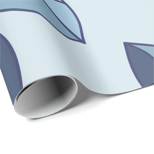 Ditsy Snowflake pattern backgrounds textures ラッピングペーパー (ロールコーナー)