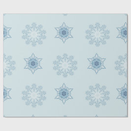 Ditsy Snowflake pattern backgrounds textures ラッピングペーパー