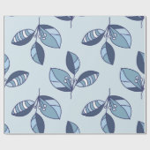 Ditsy Snowflake pattern backgrounds textures ラッピングペーパー (フラット)