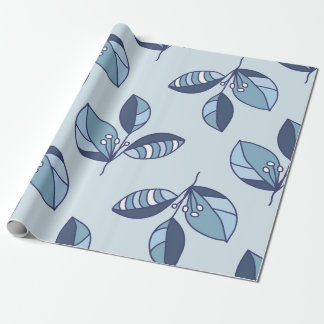 Ditsy Snowflake pattern backgrounds textures ラッピングペーパー