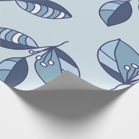 Ditsy Snowflake pattern backgrounds textures ラッピングペーパー (角)