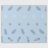 Ditsy Snowflake pattern backgrounds textures ラッピングペーパー (フラット)