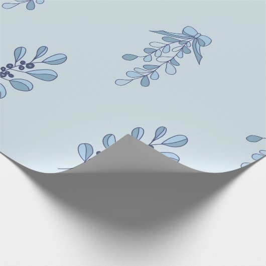 Ditsy Snowflake pattern backgrounds textures ラッピングペーパー (角)