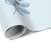 Ditsy Snowflake pattern backgrounds textures ラッピングペーパー (ロールコーナー)