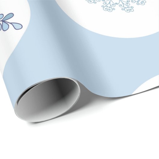 Ditsy Snowflake pattern backgrounds textures ラッピングペーパー (ロールコーナー)