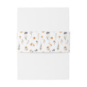 Ditsy Sunflowers & Wildflowers Fall Wedding 招待状ベリーバンド (裏面例)