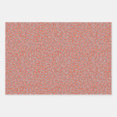 Ditsy White Daisies & Cobalt Leaves – Mini Floral ラッピングペーパーシート (正面3)