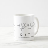 Ditteペプチド名mug コーヒーマグカップ (正面右)