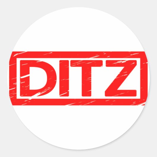 Ditzスタンプ ラウンドシール (正面)
