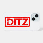 Ditzスタンプ iPhone 15ケース (裏面横)
